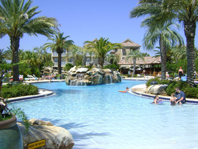 Huge Lagoon style Pool w/ Waterfalls