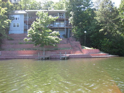 Lake side with dock