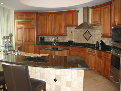 Gourmet Kitchen features Wolf Appliances
