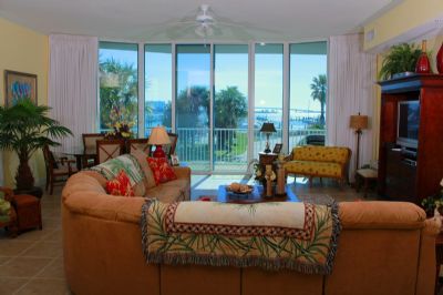 Living with Fireplace and LCD tv