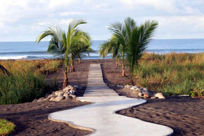 Ocean walk way/ view from rear of villa.
