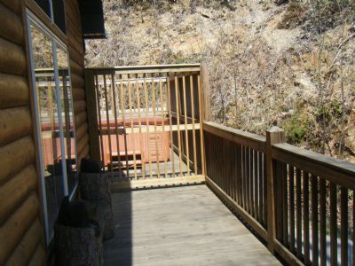 hottub on the deck
