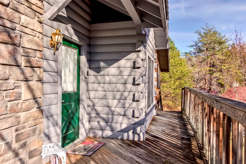 Dine inside and then venture out on the porch!