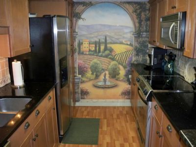 Galley Kitchen Fully Stocked