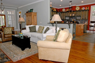 Comfortable Furnishings mixed with Antiques