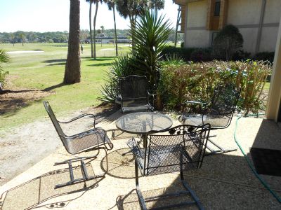 Outside Patio overlooks Ocean Course