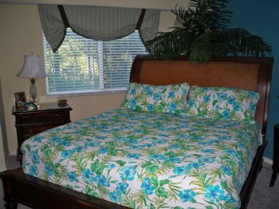 Comfortable King Size Bed in Master