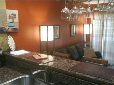 Bar/Kitchen area. Beautiful crystal stemware, granite counters. Flat Screen and Hearth Also Viewable Bar/Kitchen area. Beautiful crystal stemware, granite counters. Flat Screen and Hearth Also Viewable