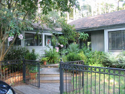 Gated Front Courtyard