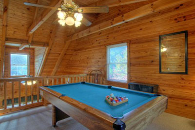 Pool Table in Loft