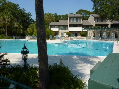 Villa is almost pool side