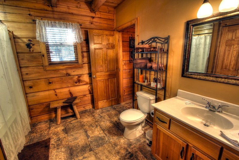 The Large 10 x 10 Foot Bathroom is Wheel Chair Friendly