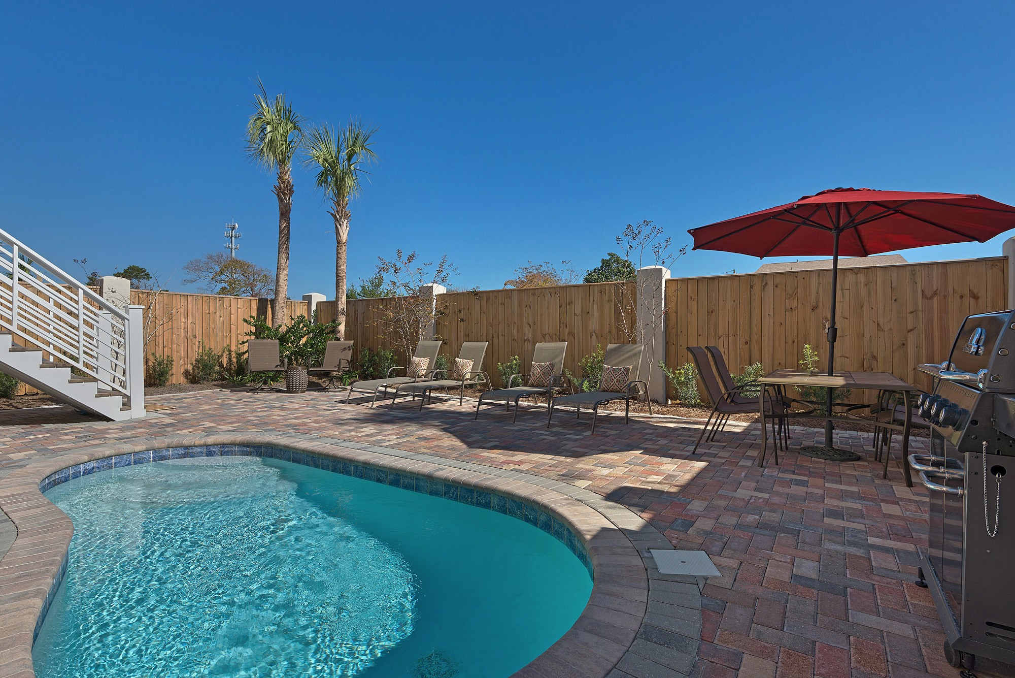 private salt water pool
