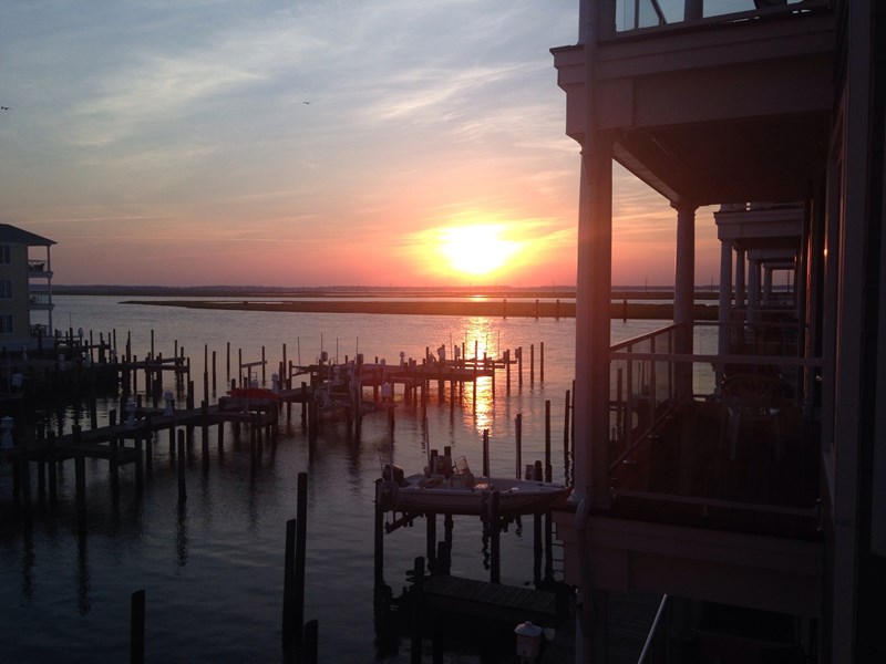 Sunset View from the Deck of Unit 213