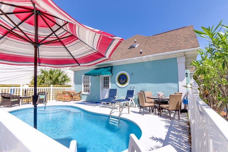 private pool at private home