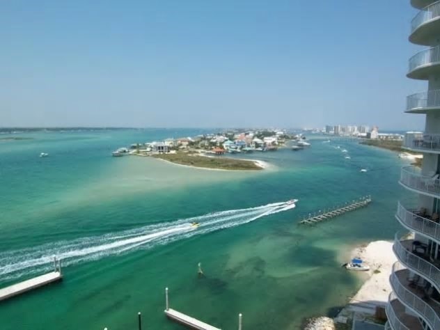 View of the Bay and Ono Island from our balcony