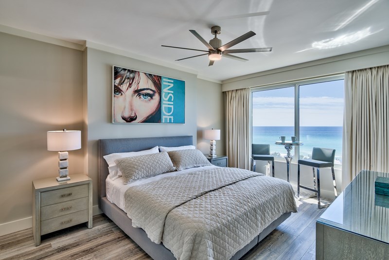 Master Bedroom with a Gulf View