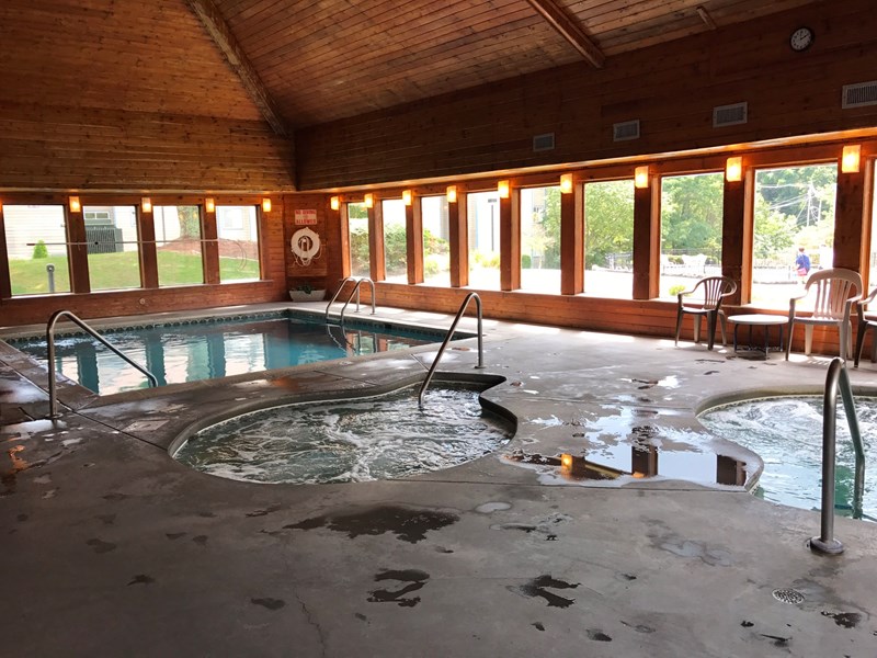 Indoor Pool located  / hot tub
