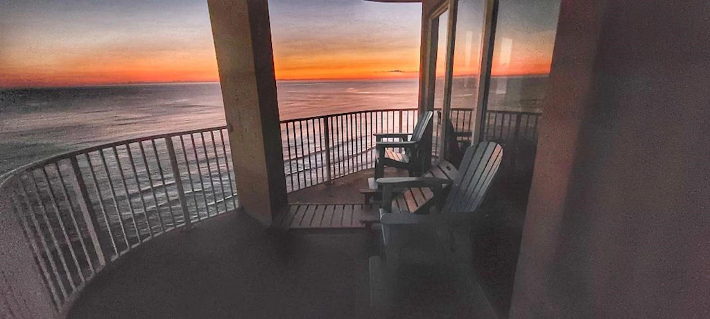 Enjoy the views while sitting in the balcony