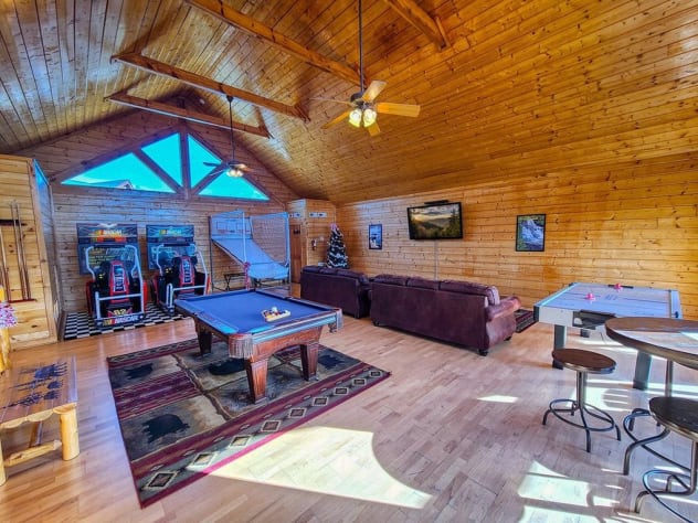 With a game room, hot tub, and beds for 16, this home can't be beaten!