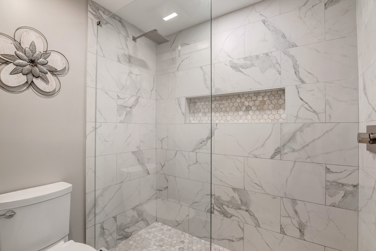 En Suite Guest Bathroom with walk-in shower