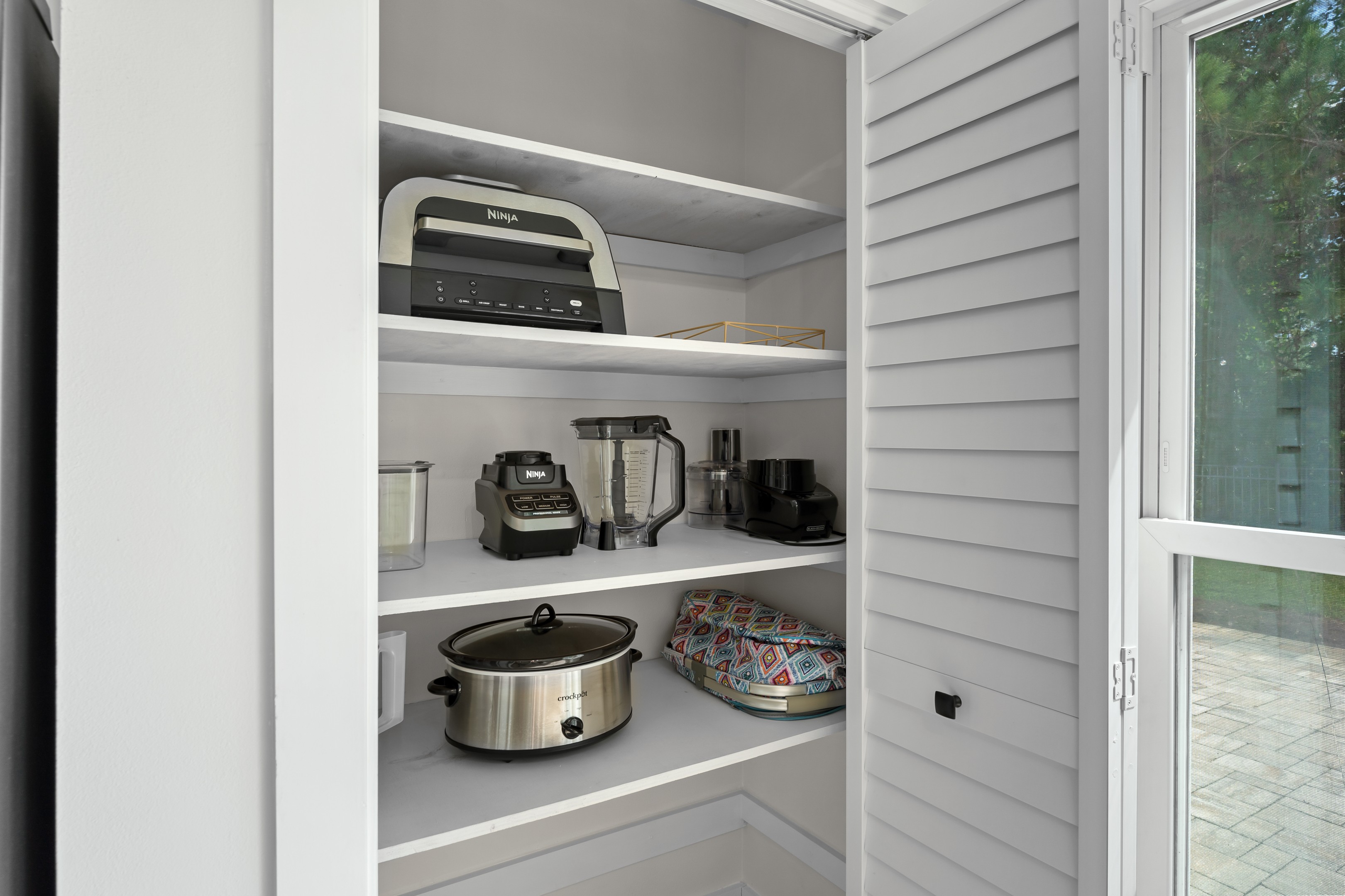 Pantry with small appliances