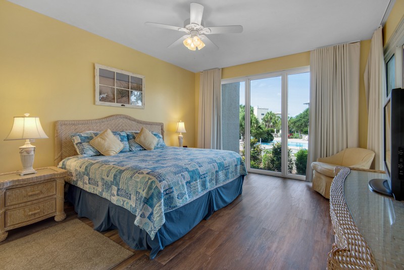 Master Bedroom - king bed, open to balcony