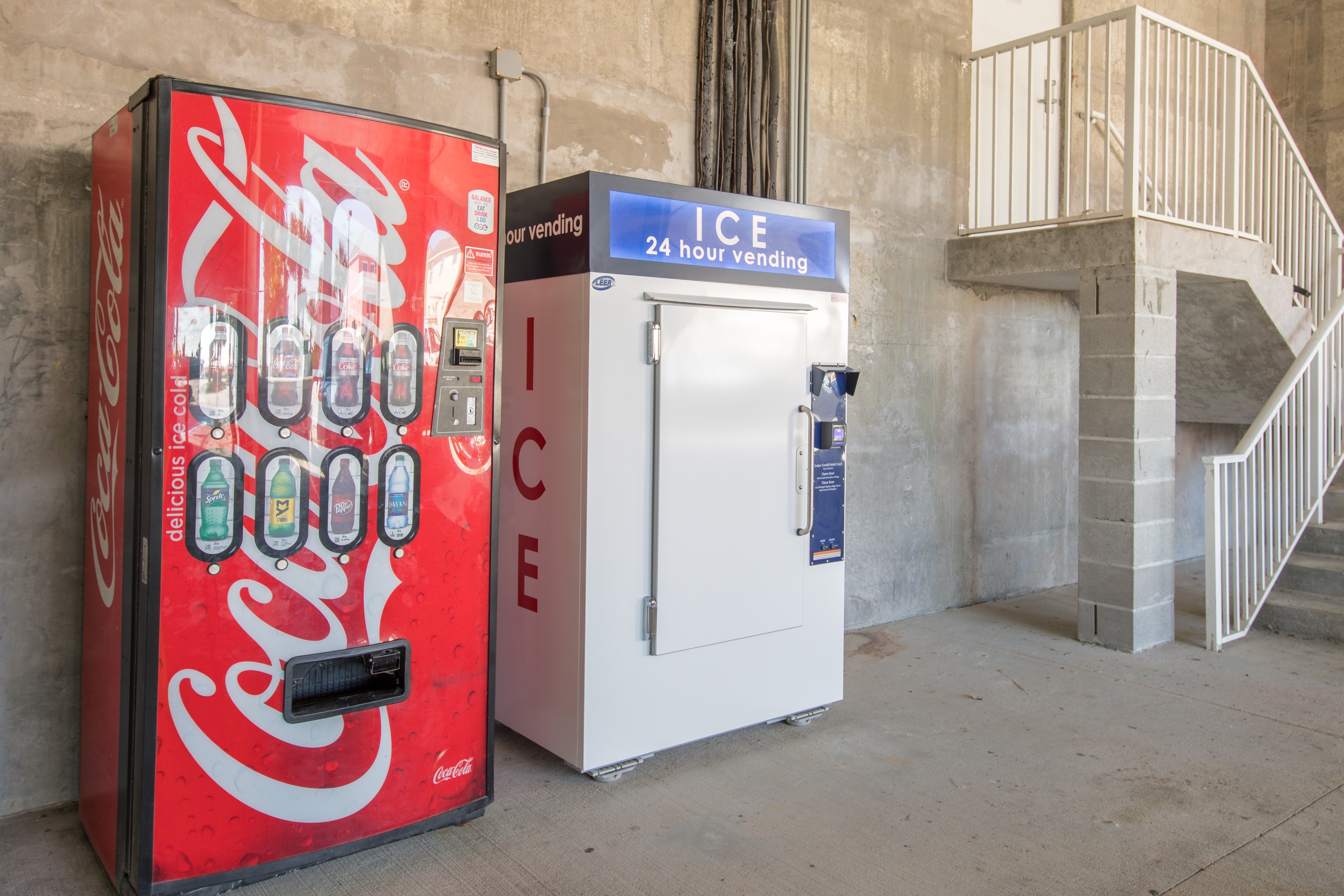 Ice & soda machine - located on the main floor near the elevators.