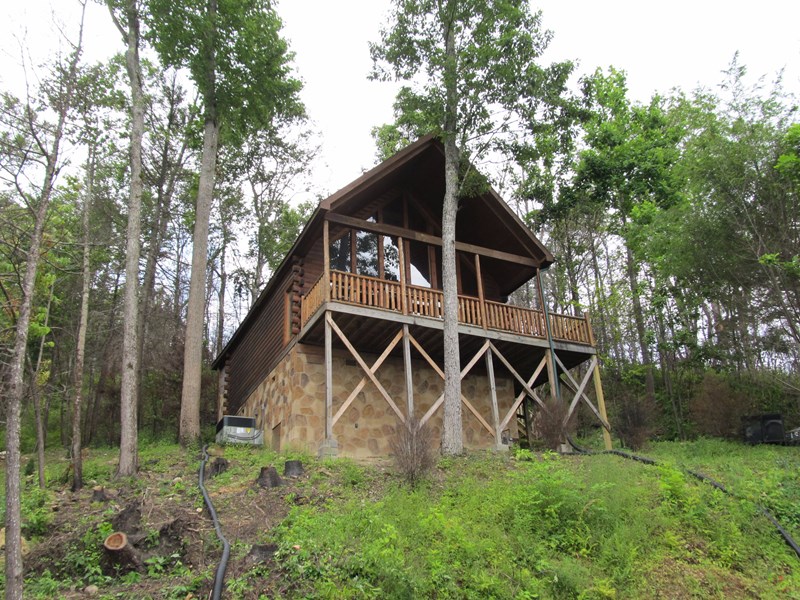 Front of cabin from road