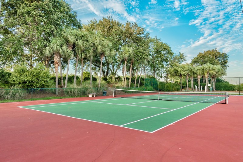 Tennis courts - shuffleboard and basketball too