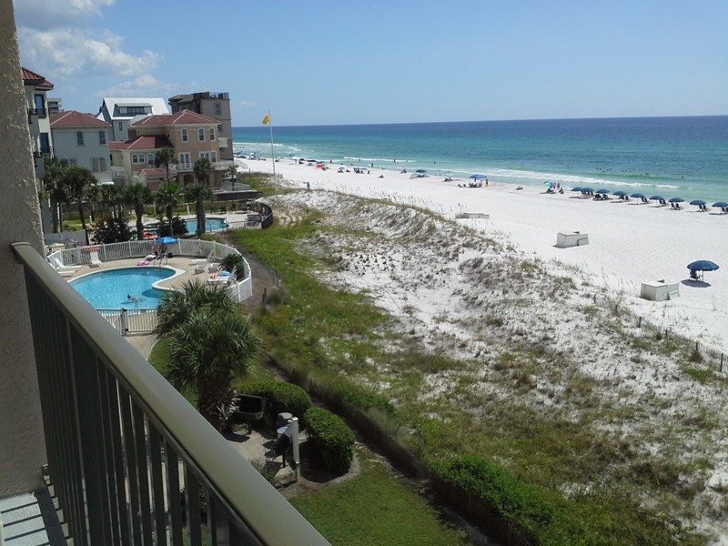View from Balcony looking East to Beach Front Pool