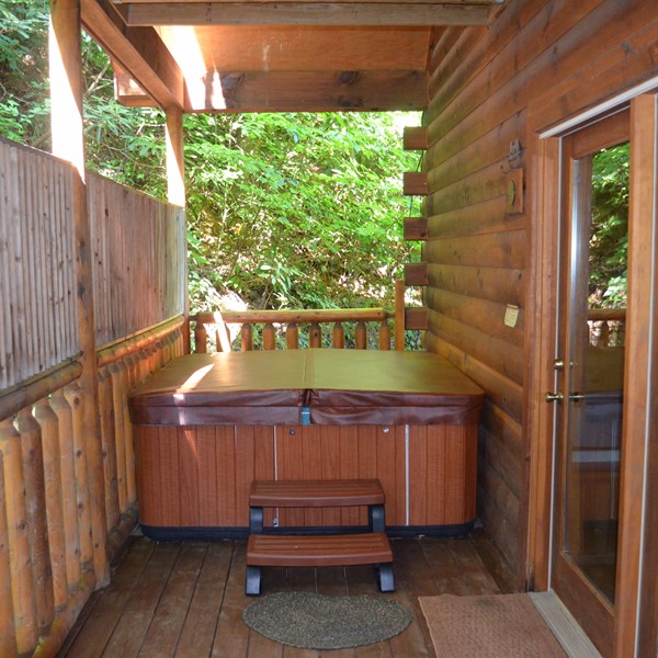 4 Person Hot Tub on Bedroom Back Deck