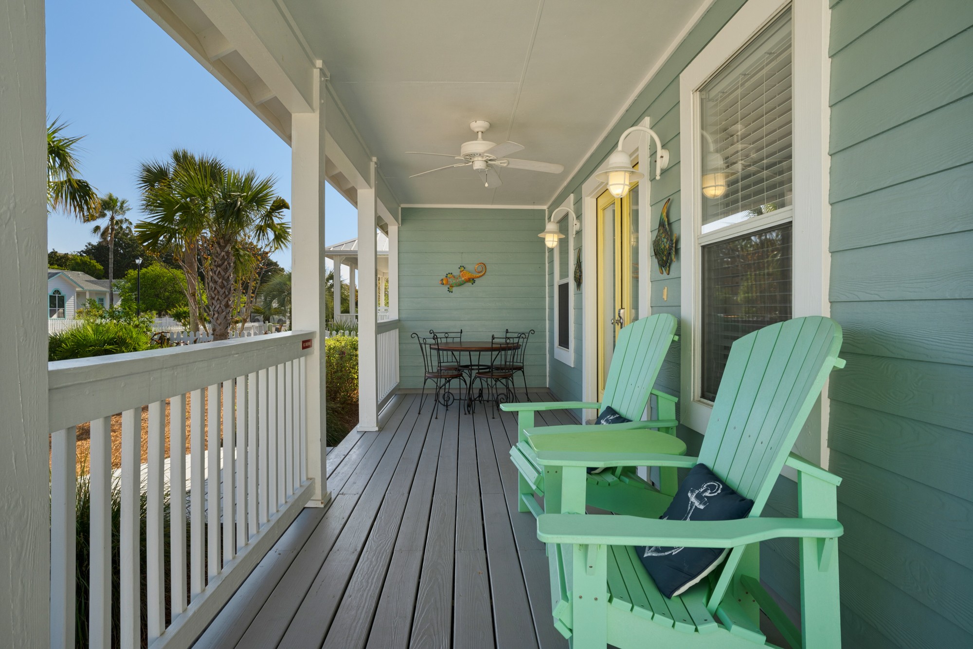 enjoy the outdoor table and lounge chairs on the front porch!