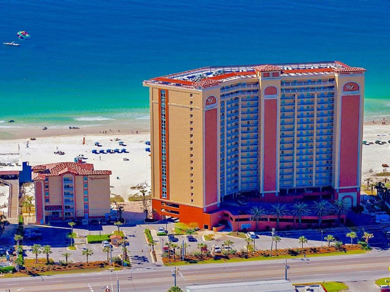Aerial View of Seawind Condo.  Gulf Shores Escape Occupies the Entire 5th Floor of the Amenitites Building.