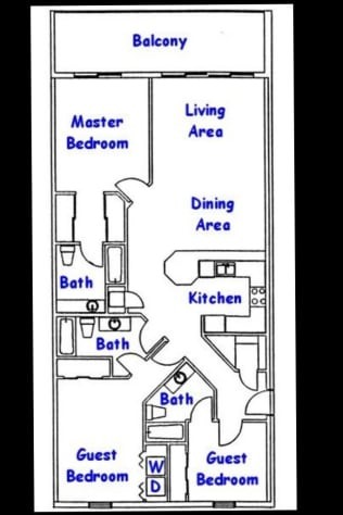 Deluxe extra large floor plan, over 1,500 sq ft