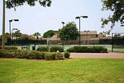 one of 8 lighted tennis courts in Seascape