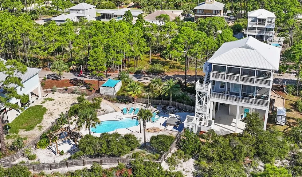 Aerial view of Beach Therapy!