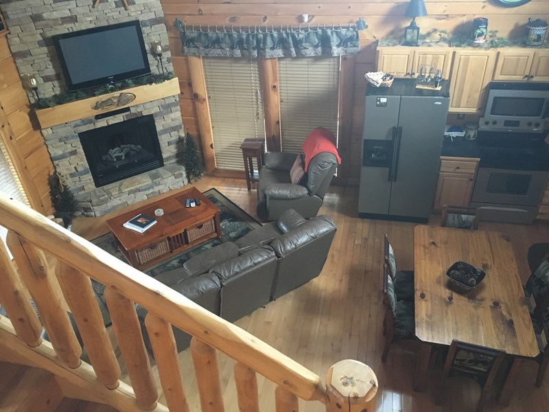 Leather recliners in our comfortable living room